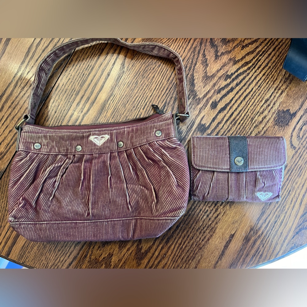 Roxy corduroy purse, and wallet
